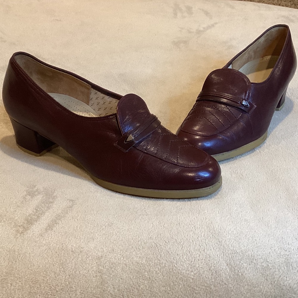 Dr Martens Luftpolster Schuh Vintage, Burg/Brown Loafers, SZ 6.5 US/UK 4/EU 37